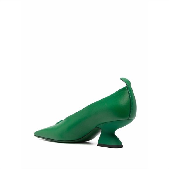 Fashionable new green high-heeled shoes European trend classic green - Picture 2 of 3